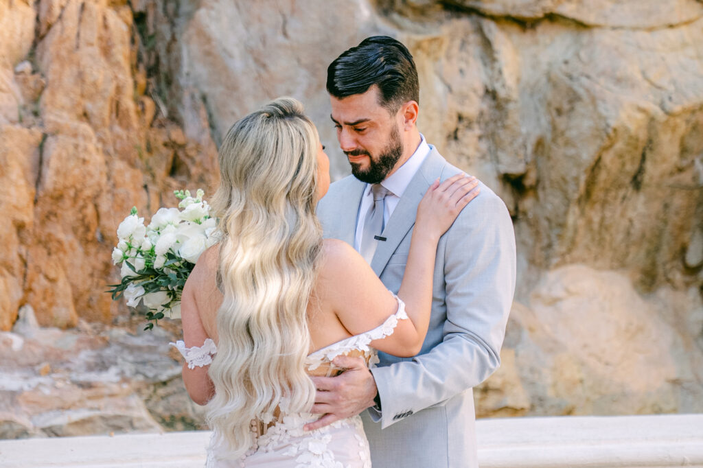 Chris emotional seeing Jennifer during their first look