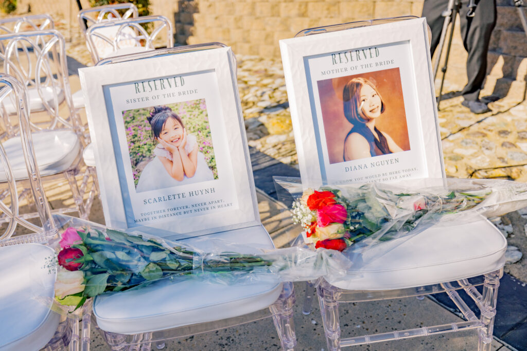 Seats reserved for Jocelyne’s sister and mother